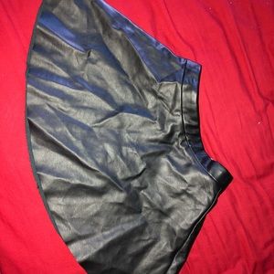 Girls leather. Skirt